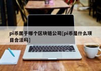 pi币属于哪个区块链公司[pi币是什么项目合法吗]