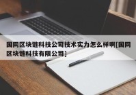 国网区块链科技公司技术实力怎么样啊[国网区块链科技有限公司]