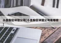 小盘股区块链公司[小盘股区块链公司有哪些]